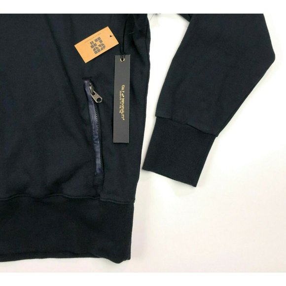 Cult Of Individuality Hoodie Hooded Sweatshirt Black Striped Mens Large Pullover - Picture 4 of 10